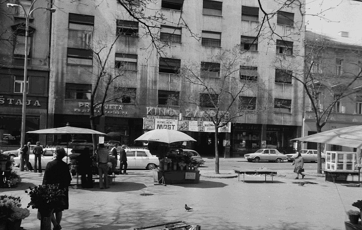Pogled prema kinu Zagreb 1977.
