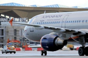 Zrakoplov Aeroflota (Foto: Twitter)