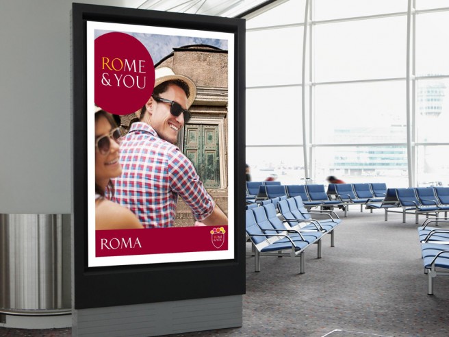 Rim, reklama na aerodromu