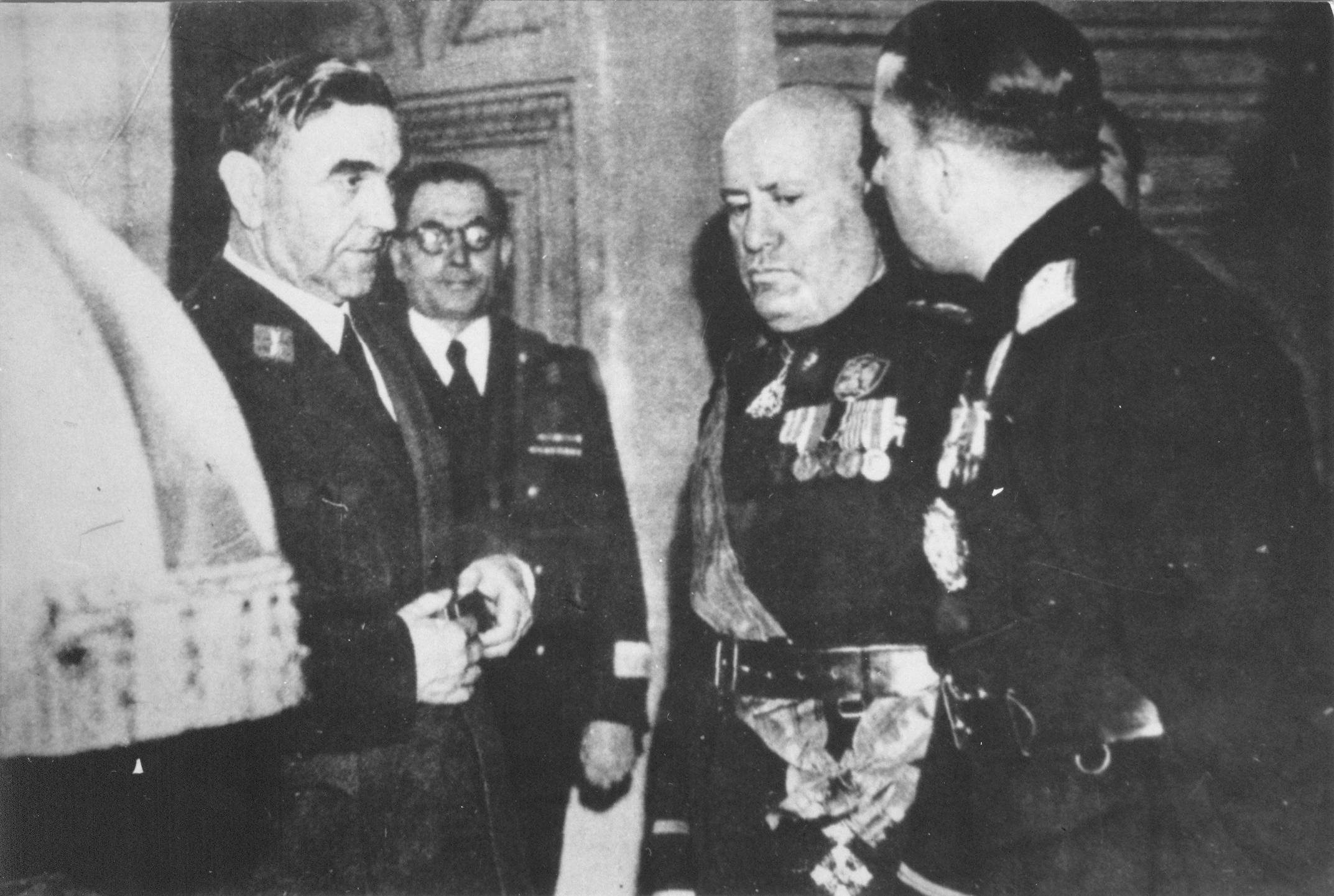 Ustaška delegacija kod Mussolinija