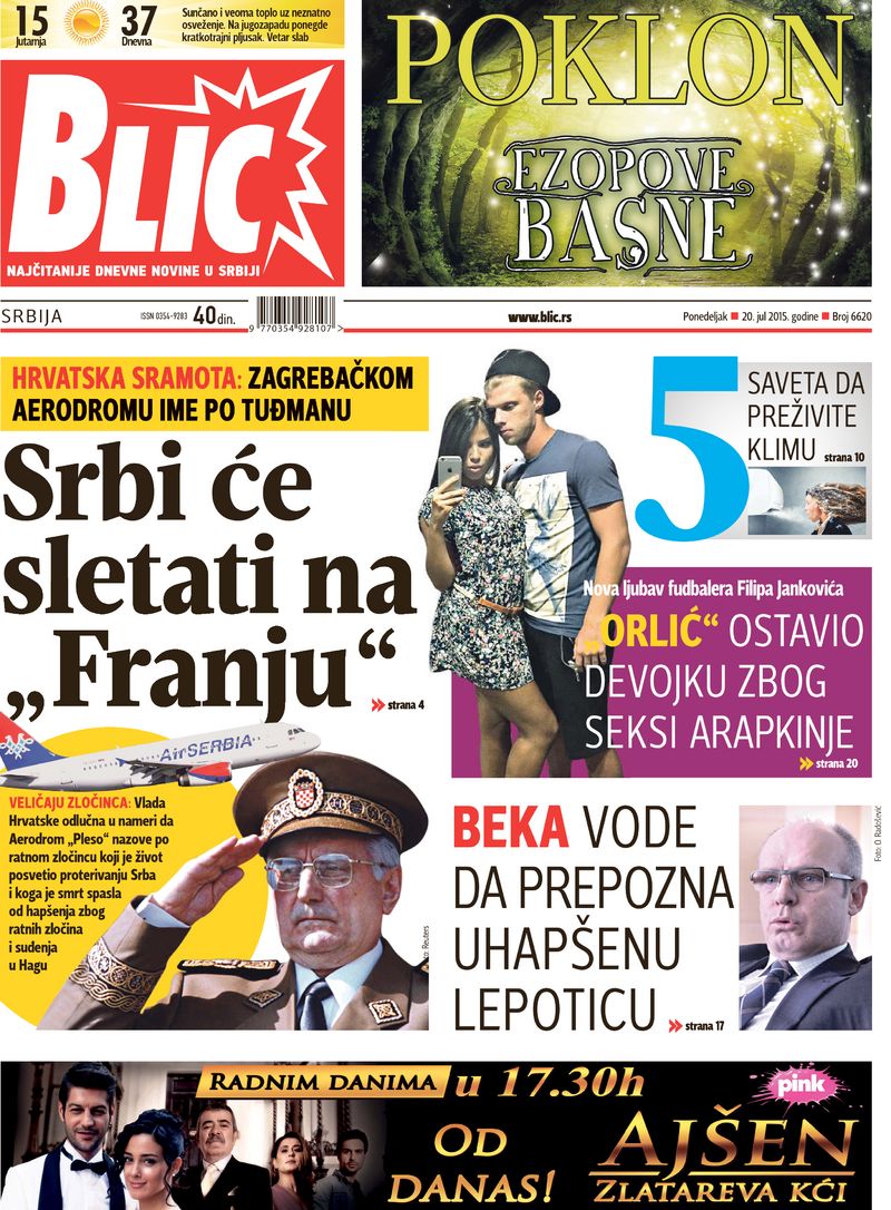 Naclovnica Blica