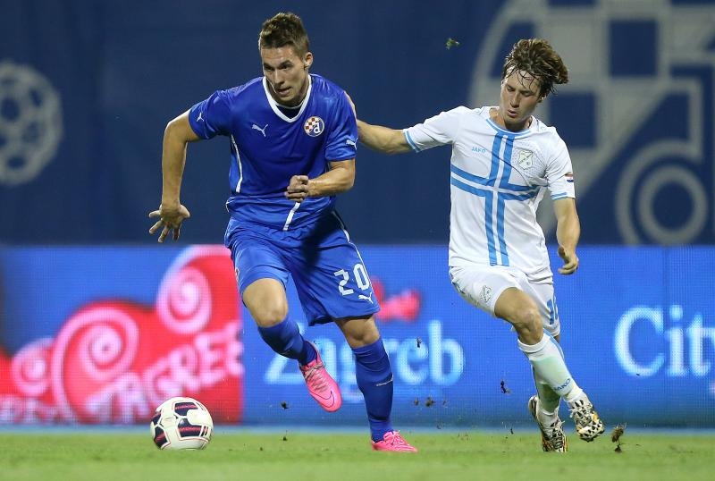 08.08.2015., stadion Maksimir, Zagreb - MAxtv Prva HNL, 5. kolo, GNK Dinamo - HNK Rijeka. Marko Pjaca, Ivan Mocinic. Photo: Igor Kralj/PIXSELL