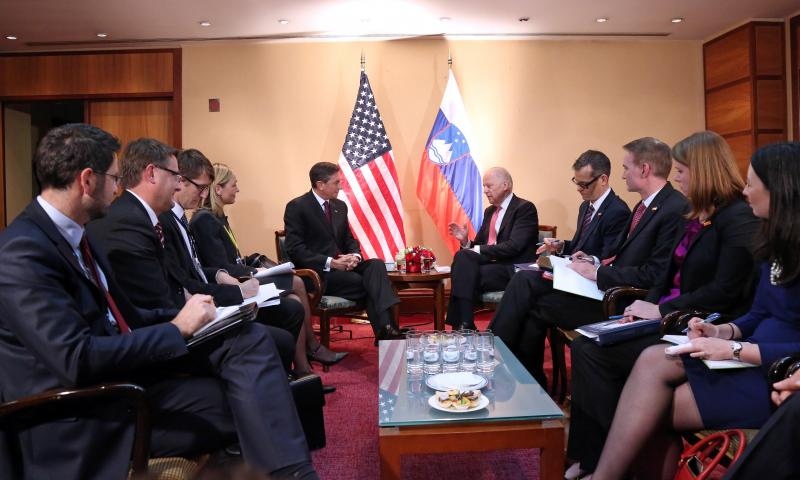 Potpredsjednik SAD-a Joe Biden sastao se sa slovenskim predsjednikom Borutom Pahorom Foto: Damir Sencar/HINA/POOL/PIXSELL