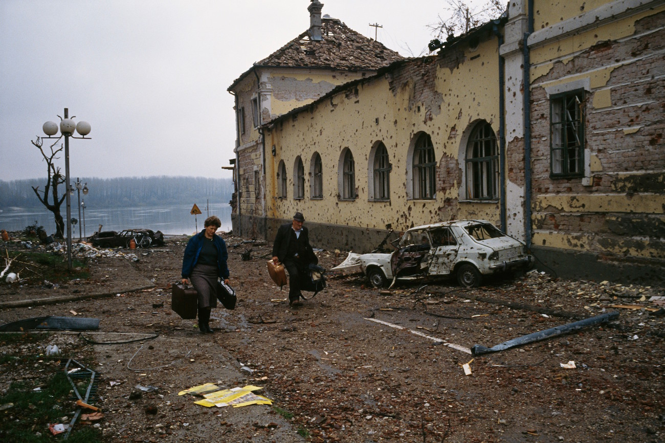 Yugoslavian Federal Army Destroys Croatian City of Vukovar