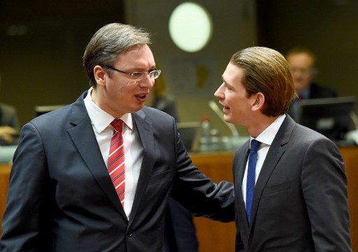 Srpski premijer Vučić i austrijski ministar vanjskih poslova Kurz