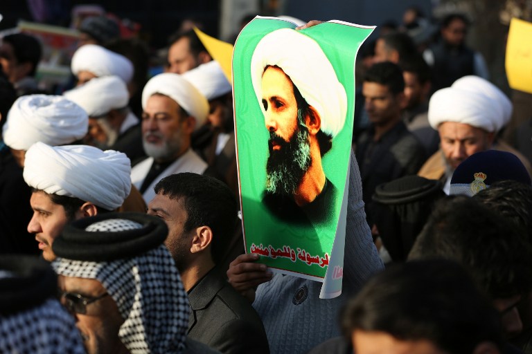 Irački šiiti u prosvjedu s portretom smaknutog šiitskog klerika