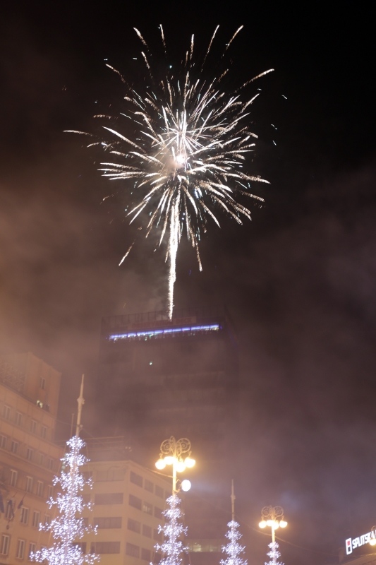 01.01.2016., Zagreb - Na Trgu bana Josipa Jelacica organiziran je svecani docek Nove godine uz koncert.
Photo: Borna Filic/PIXSELL