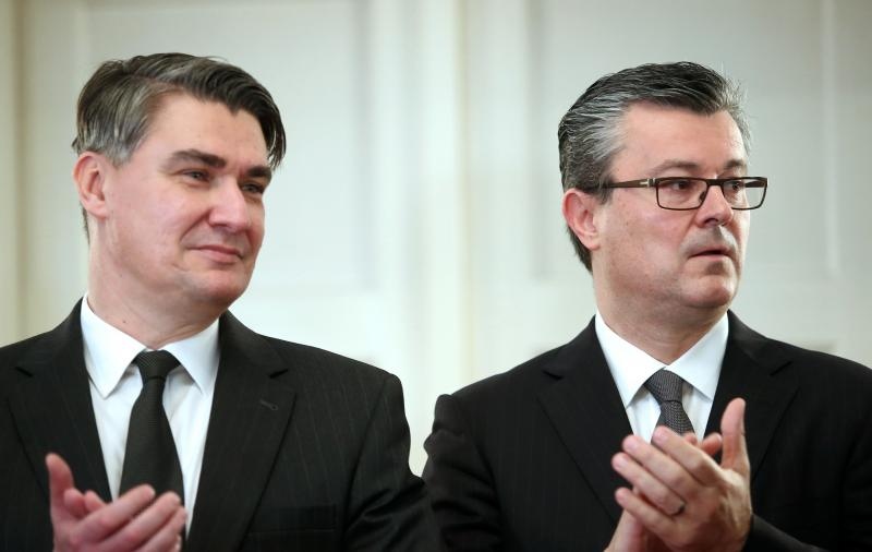 Zoran Milanović i Tihomir Orešković. Foto: Sanjin Strukić/PIXSELL