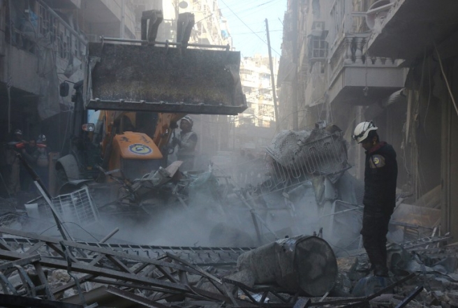 Razrušeni sirijski grad Aleppo