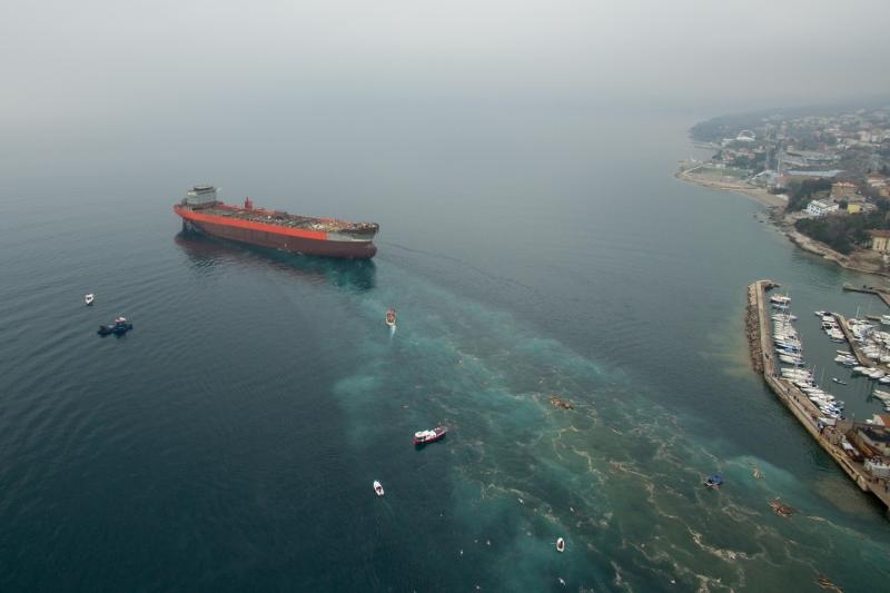 29.01.2016., Rijeka - U brodogradilistu 3. Maj porinut je tanker za spanjolskog narucitelja. Photo: Nel Pavletic/PIXSELL