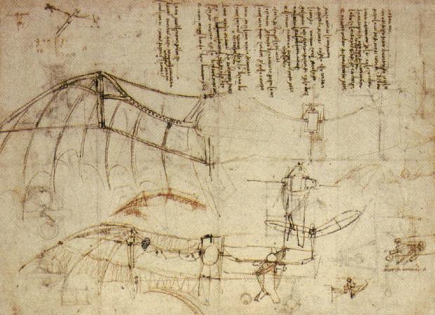 Da Vincijev dizajn stroja za letenje
