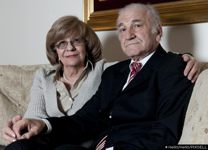 26.12.2011, Beograd, Srbija - Bata Zivojinovic u svom domu sa suprugom Lulom Zivojinovic. Photo: Hello/PIXSELL