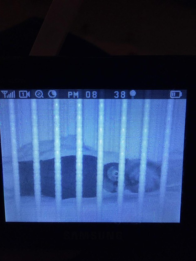 Sova na baby monitoru