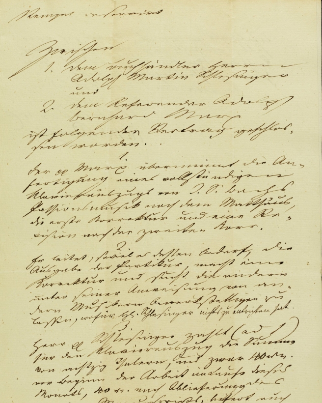 Originalni ugovor iz 1829. godine