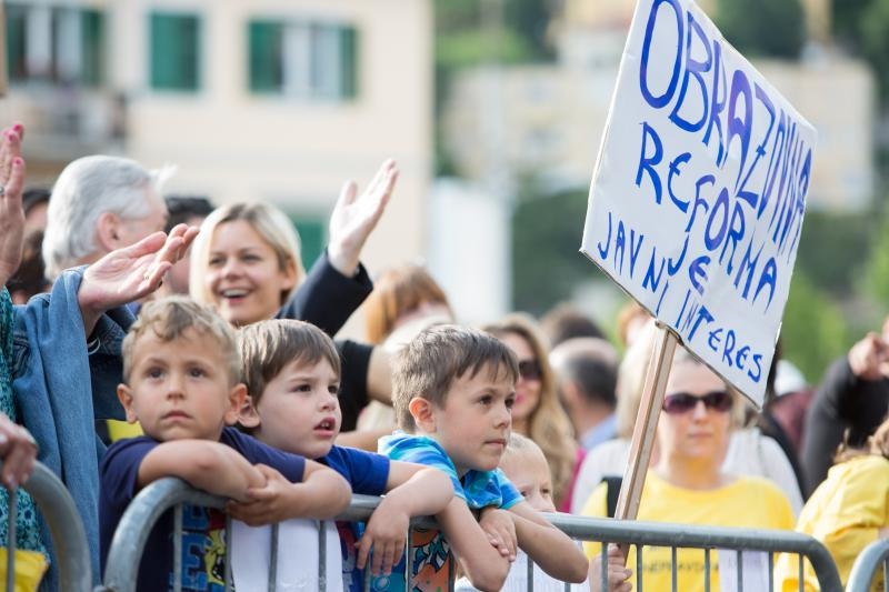 Rijeka - Prosvjed podrške Cjelovitoj kurikularnoj reformi, Nel Pavletic/PIXSELL