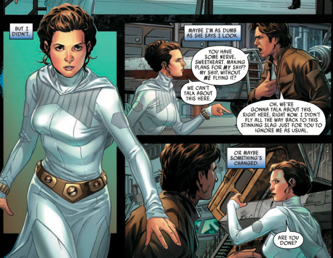 Stranica iz prvog broja stripa Han Solo
