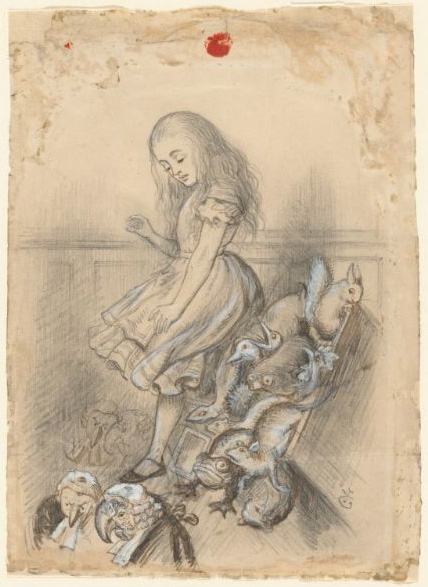 Jedna od Tennielovih ilustracija Alise 