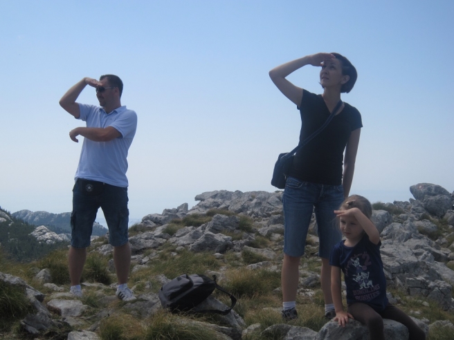 Na planinarenju u Lici s mužem Ivanom i kćeri Anom