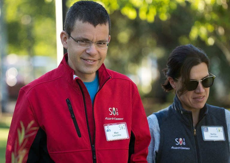 SUN VALLEY, ID - JULY 7: (L to R) Max Levchin, co-founder of Affirm, Inc. and former chief technology officer of PayPal, and his wife Nellie Levchin attend the annual Allen & Company Sun Valley Conference, July 7, 2016 in Sun Valley, Idaho. Every July, some of the world's most wealthy and powerful businesspeople from the media, finance, technology and political spheres converge at the Sun Valley Resort for the exclusive weeklong conference. Drew Angerer/Getty Images/AFP