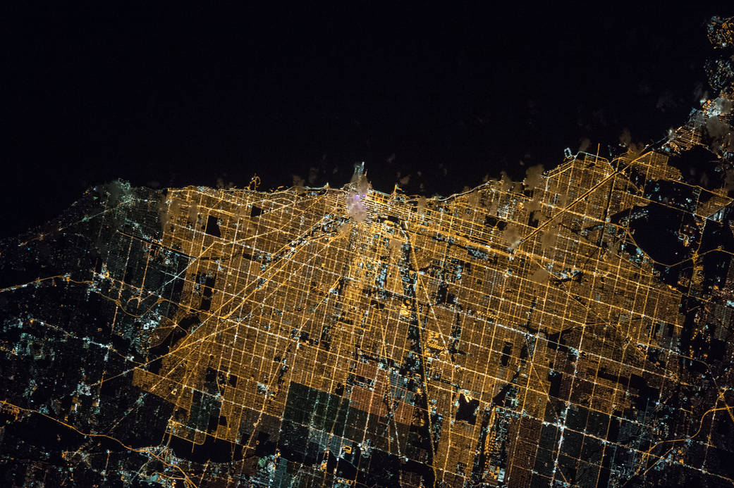 Fotografija Chicaga iz svemira