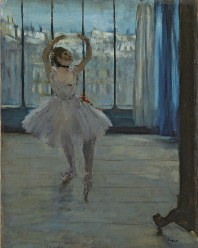 Edgar Degas, La Danseuse dans l'atelier du photographe, 1875. 