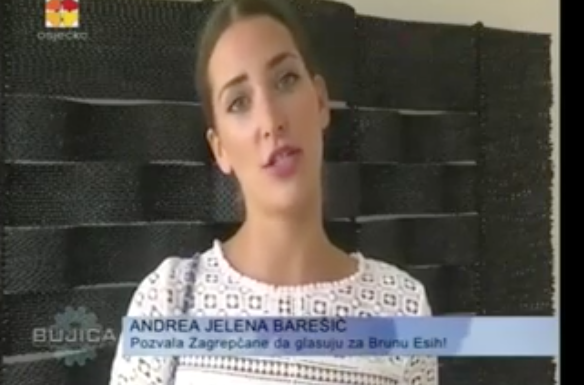 Iz videa u kojem Andrea Jelena Barešić poziva gledatelje Bujice da glasaju za gospođu Esih
