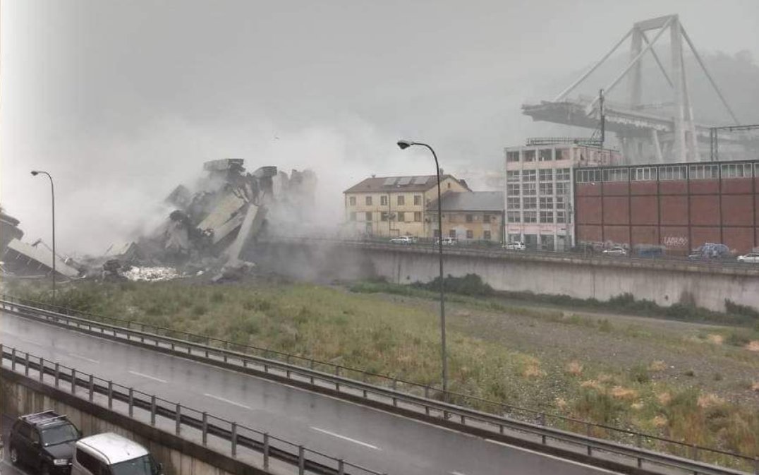 Vijadukt Morandi iznad talijanskog grada Genove urušio se oko 11:30 sati po lokalnom vremenu, uslijed jakih kiša. Za sada je potvrđeno da je stradalo 30 ljudi, ali broj žrtava mogao bi biti puno veći.