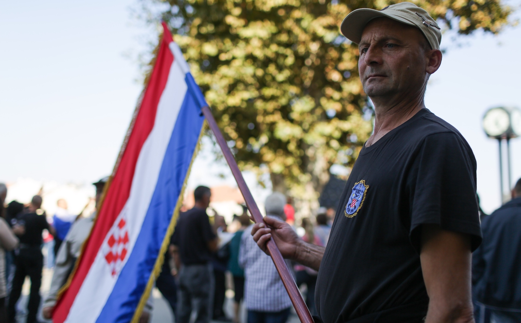 Prosvjednici su se okupili na Trgu republike Hrvatske