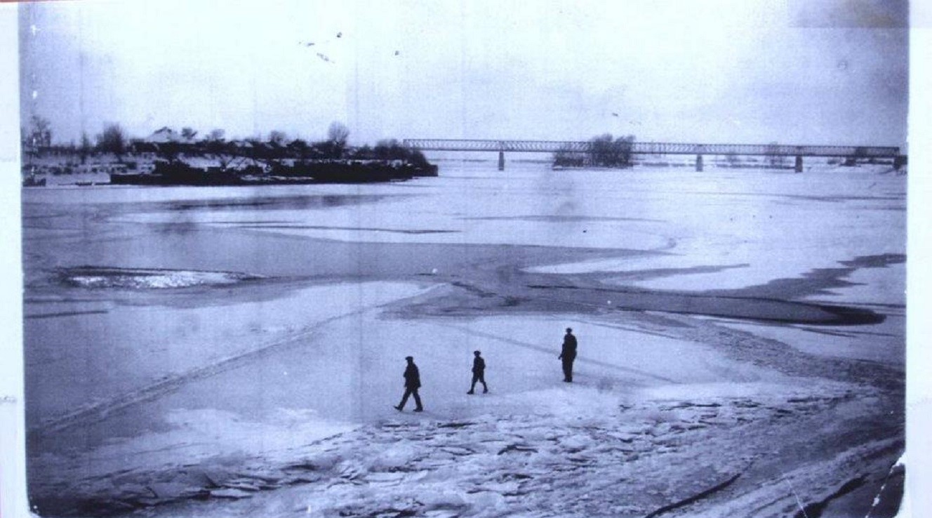 Slavonski brod, 1929. godina, Sava je zaleđena