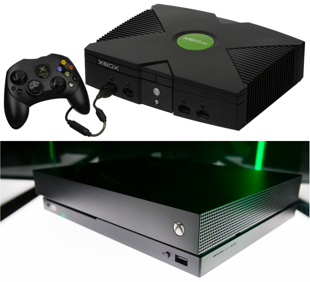 Prvi Xbox lansiran je prije 18 godina i nametao se kao konkurent Sonyjevom PlayStationu 2. Xbox je bila prva Microsoftova konzola nakon partnerstva sa Segom, čiji je Dreamcast pokretao verziju Windows CE operativnog sustava. Sadašnja generacija Xboxa predstavljena je još 2013. godine, a najnoviji pripadnik serije, Xbox One X, krenuo je u prodaju krajem 2017. godine. Današnji Xbox može neke igre prikazivati u 4K rezoluciji, dok je prvi Xbox mogao igre prikazivati do maksimalni 720p.