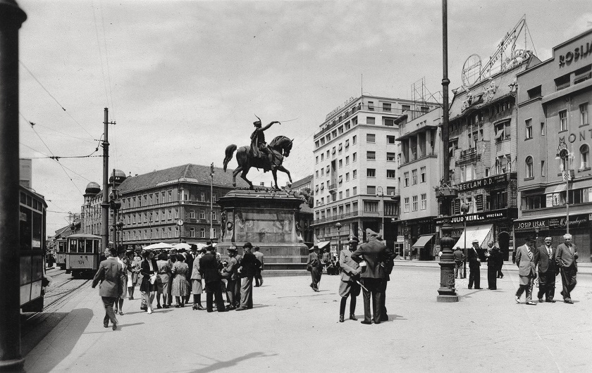 Trg bana Jelačića 1945. godine