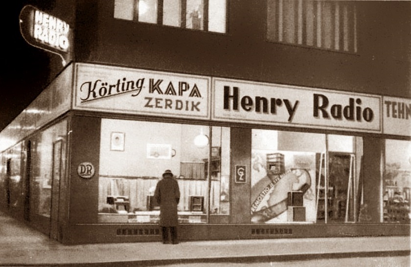 Trgovina Henry Radio u Bogovićevoj 1935. godine. 