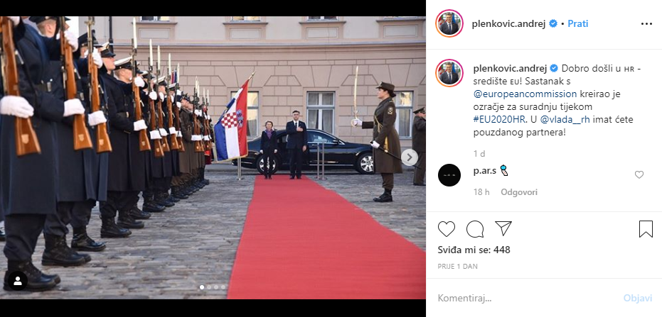 Na svojem Instagram profilu, premijer je objavio identičnu objavu.