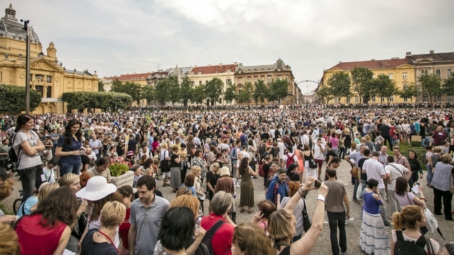 Prosvjed 2017. godine krenuo je na Trgu bana Jelačića odakle su prosvjednici krenuli na Trg kralja Tomislava. 