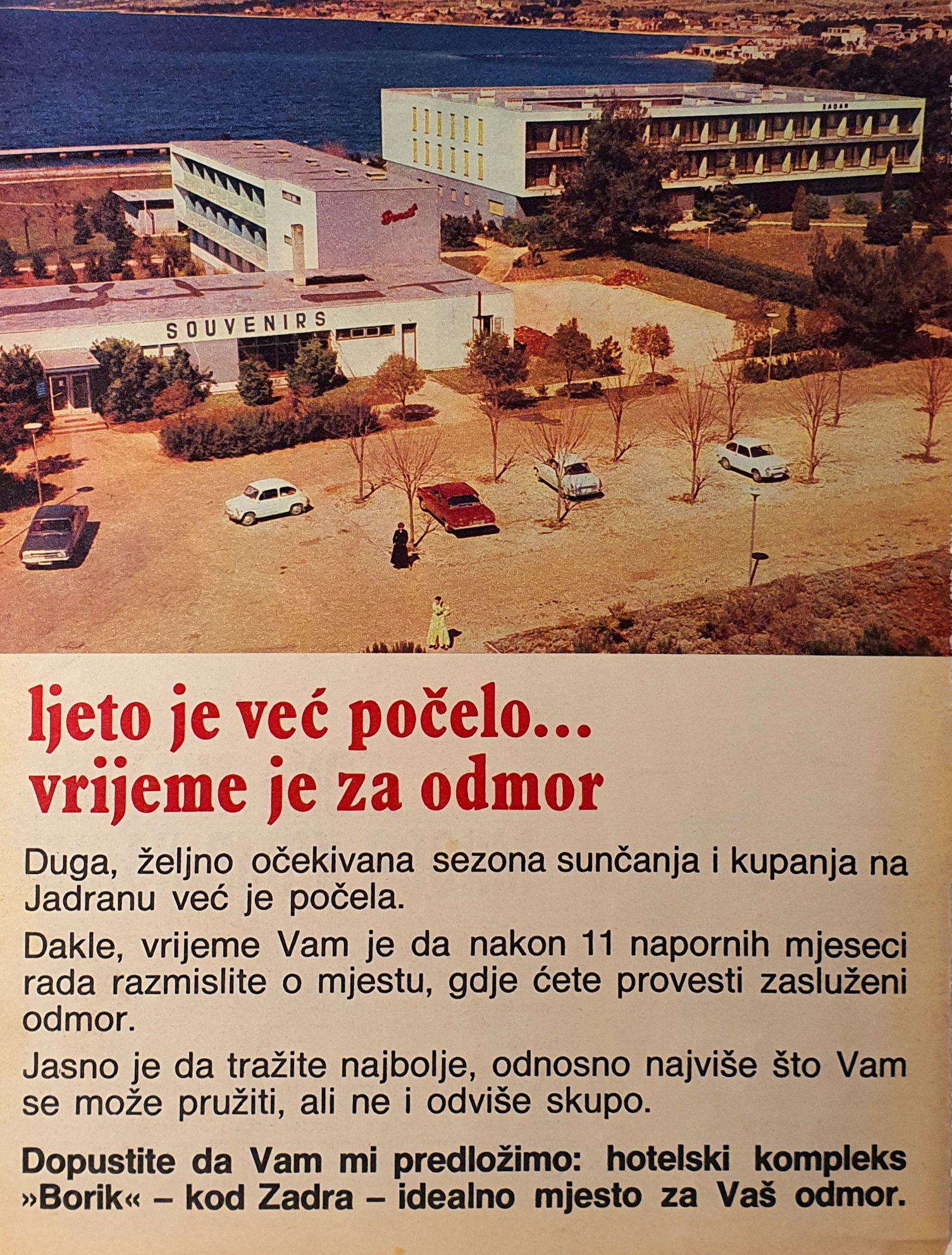Borik, Zadar, 1970. godina. 