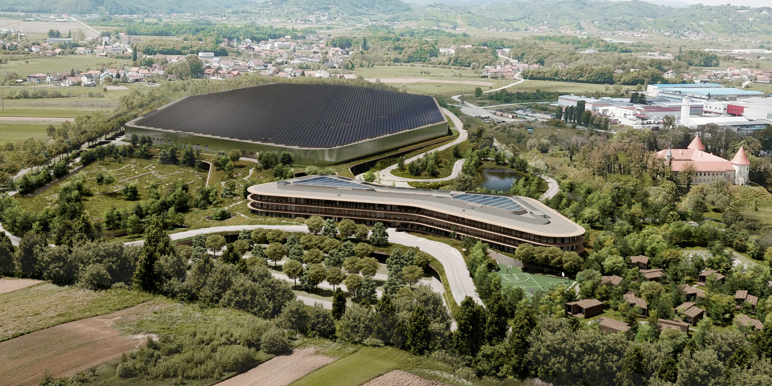 Novi Kampus prostire se na površini od oko 200.000 m² dok će izgrađena površina doseći oko 100.000 m².