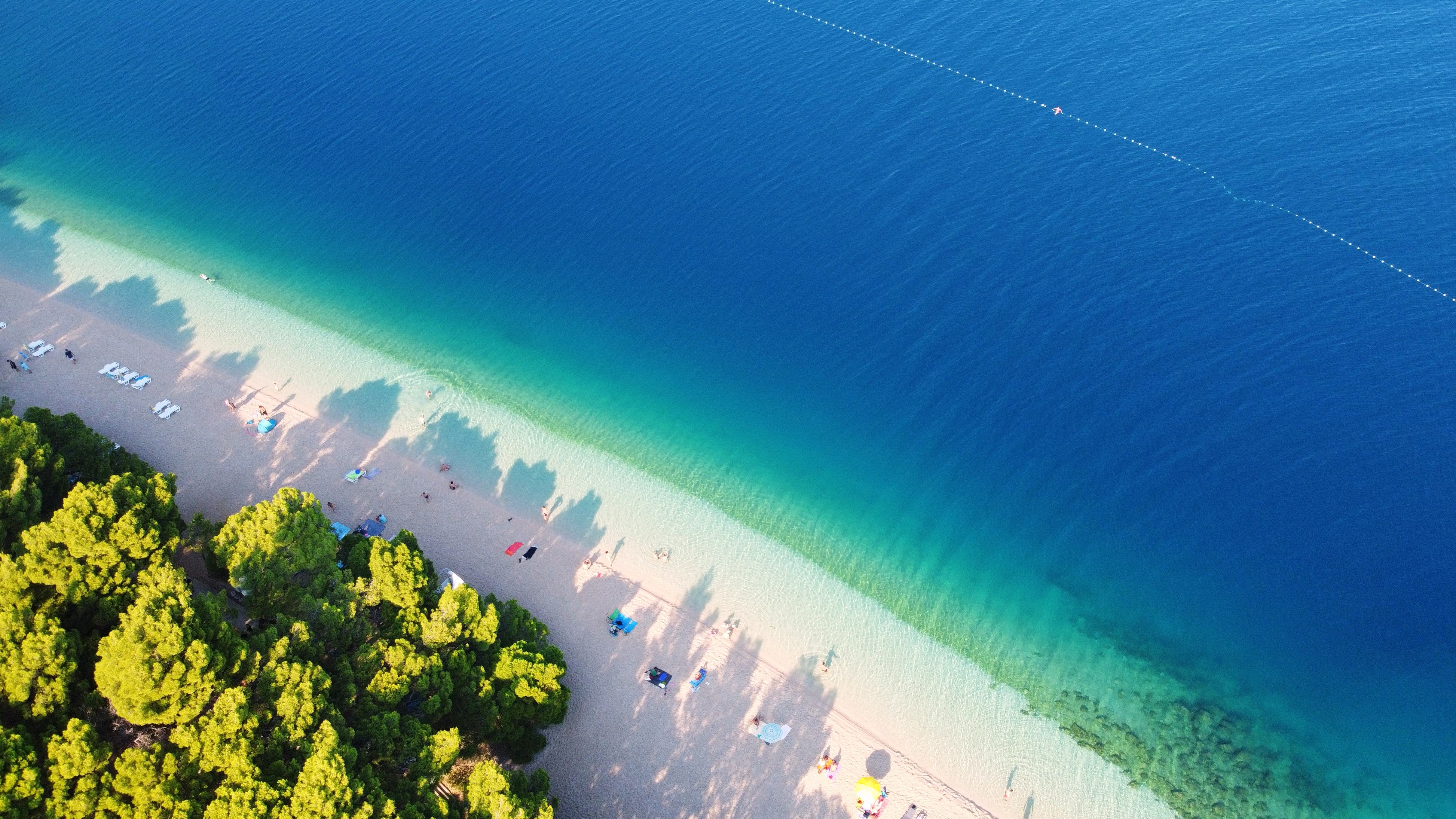 Punta Rata Carte Punta Rata: Najposjećenija plaža u Brelima izgleda nestvarno | Super1.hr
