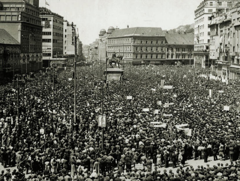 Miting oslobođenja grada i zemlje, Zagreb, 11. svibnja 1945. godine

