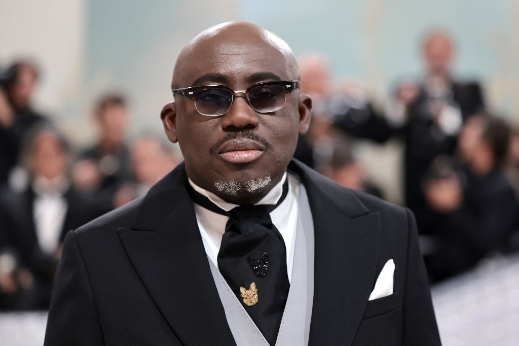 NEW YORK, NEW YORK - MAY 01: Edward Enninful attends The 2023 Met Gala Celebrating "Karl Lagerfeld: A Line Of Beauty" at The Metropolitan Museum of Art on May 01, 2023 in New York City.   Jamie McCarthy/Getty Images/AFP (Photo by Jamie McCarthy / GETTY IMAGES NORTH AMERICA / Getty Images via AFP)