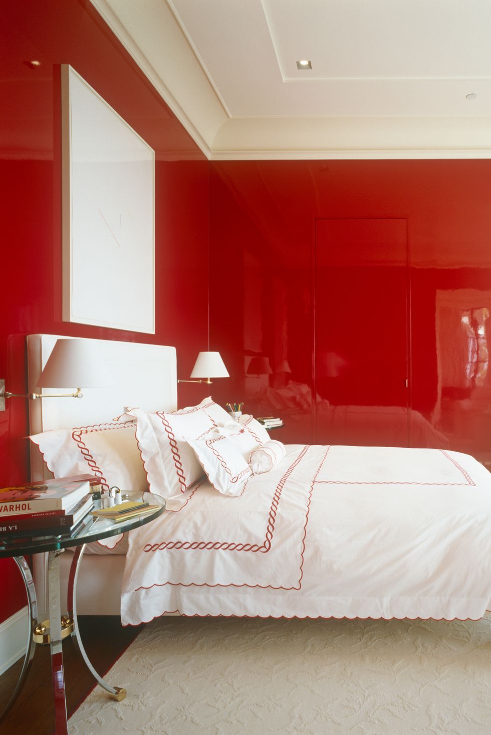 boje zida u sobi crvena