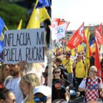 Foto. Krenula prosvjedna povorka tisuća građana za veće plaće i mirovine: ‘Naš rad vrijedi više’