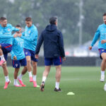 Foto. Regeneracijski trening ili tuširanje? Riječki pljusak nije štedio hrvatske reprezentativce