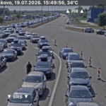 Nastavljaju se gužve na autocestama i granicama. Pred Svetim Rokom kolona zbog nesreće u tunelu