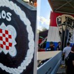 Foto. Pobuna u Rijeci: Armada i branitelji obnovili mural HOS-a čije je uklanjanje naredila Rinčić