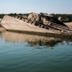 Foto. Rekordno nizak vodostaj Dunava otkrio potopljene nacističke ratne brodove