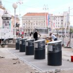 Foto. Na glavnom zagrebačkom trgu postavljeni famozni podzemni spremnici