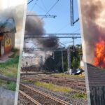 Foto. Požar progutao baraku tik do Zapadnog kolodvora, dim se vidio iz svih dijelova Zagreba